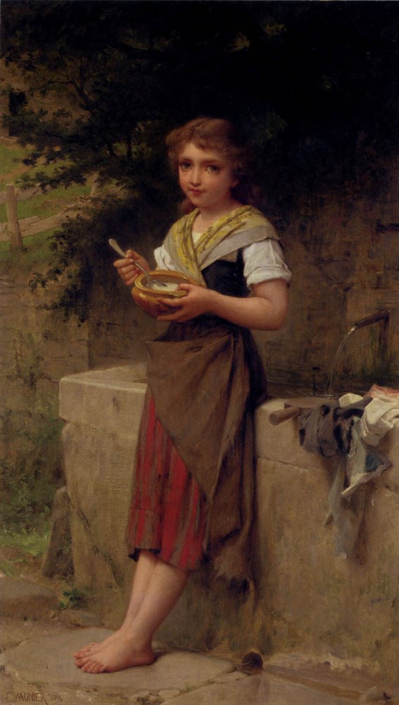 Emile Munier La Jeune Paysanne